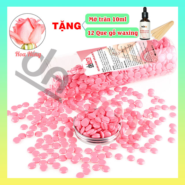   Tặng mỡ trăn 500G SÁP WAX TẨY LÔNG NÓNG CAO CẤP DALAMI  - Wax Tẩy Lông Nách Lông Tay Lông Chân Wax lông vùng bikini vùng kín - An toàn Lành tính Phù hợp mọi loại da -Có che tên 