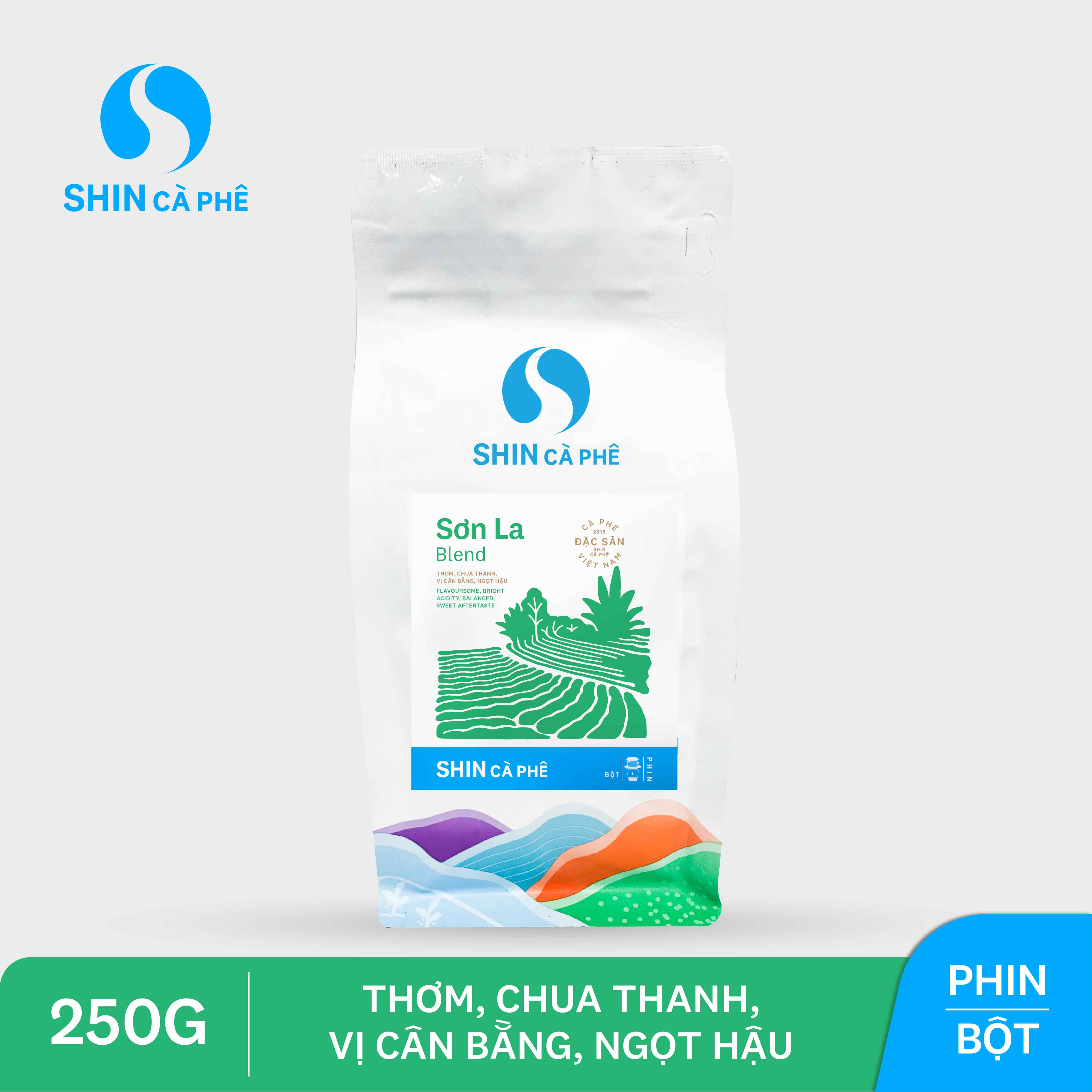 SHIN Cà Phê - Sơn La Blend 250g Bột - Cà Phê Đặc Sản Pha Phin