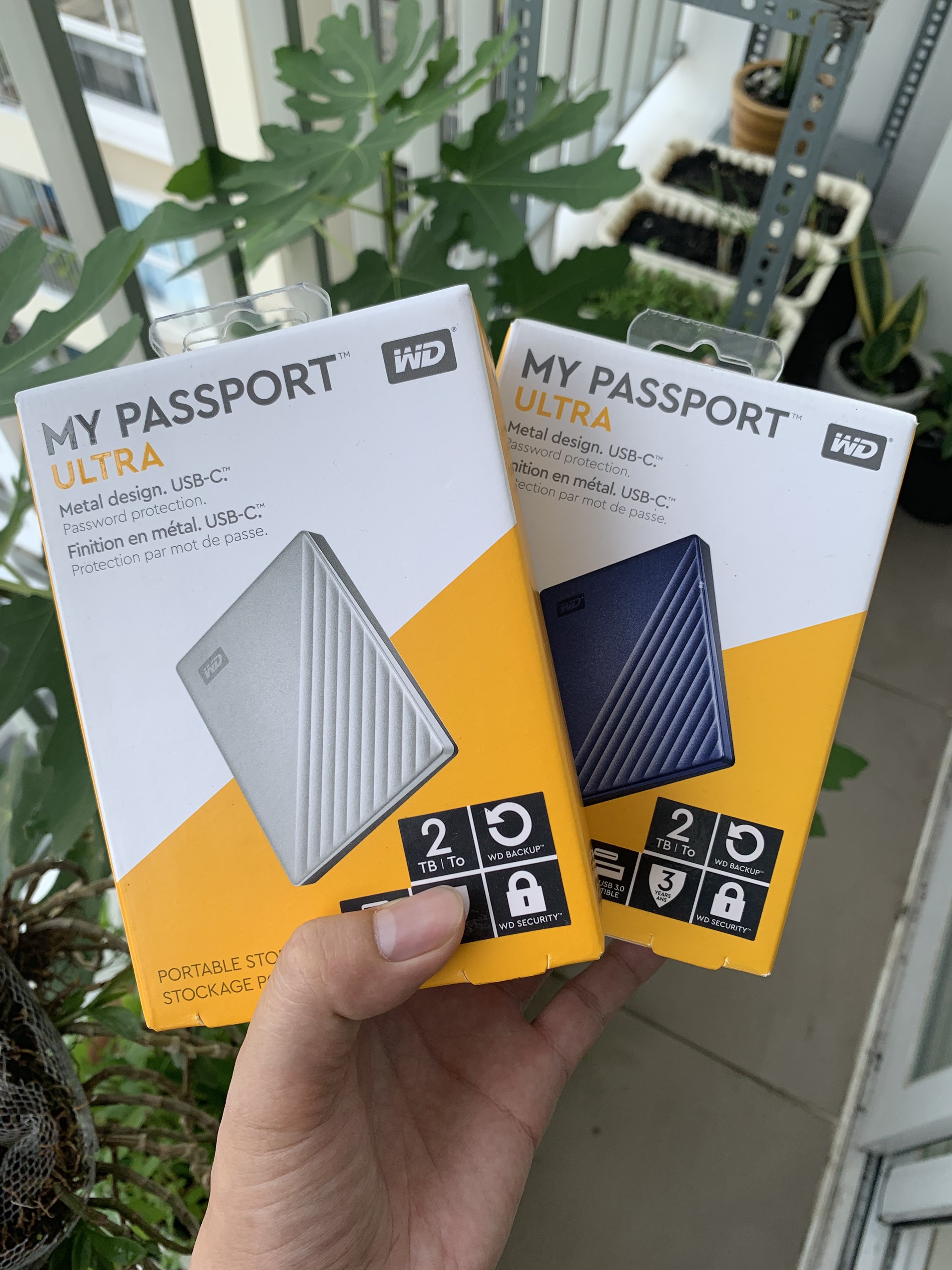 [HCM]Ổ cứng di động WD 2T Usb 3.1 mẫu 2021 vỏ kim loại tặng túi chống sốc