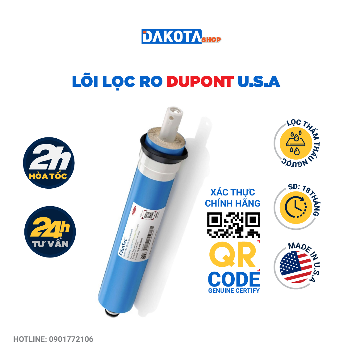 LÕI LỌC NƯỚC SỐ 4 SUNHOUSE