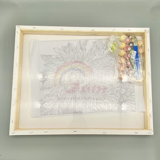 Hot-selling household goods Tranh tô màu sơn dầu số hoá Gam 🎨CHUẨN MÀU🎨 Hoa sen lotus