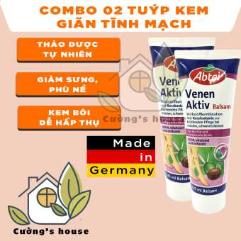 Combo 02 tuýp kem Giãn tĩnh mạch Đức (125ml) - Giảm đau, giảm phù nề, giúp lưu thông tĩnh mạch - Cường house - chuyên hàng Châu Âu