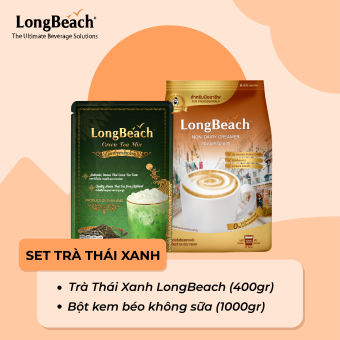 Set Trà Sữa Thái Xanh - Trà Thái Lá x Bột Kem Béo LongBeach