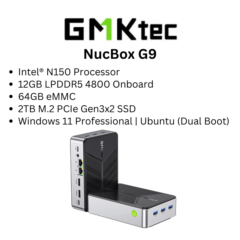 Gmktec G3 Plus Mini Pc Intel Alder Lake N150 4K Dual Hd Windows 11
