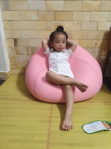 Ghế Lười Hạt Xốp 3ii Home Hàng Xuất Khẩu Chất Lượng Cao Màu Hồng Size M 80x100