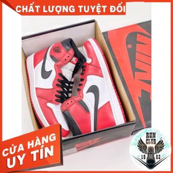 giầy thể thao nam, sneaker nam nữ cổ cao, jordan 1 high chicago đỏ trắng cao cổ