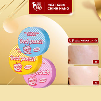 Phấn Phủ Kiềm Dầu, Che Phủ Tốt, Cho Lớp Nền Căng Mịn Bad Peach Oil Less Fun More Powder SPF35/PA++ 4g