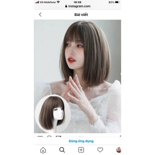 Tóc giả nguyên đầu vic thẳng