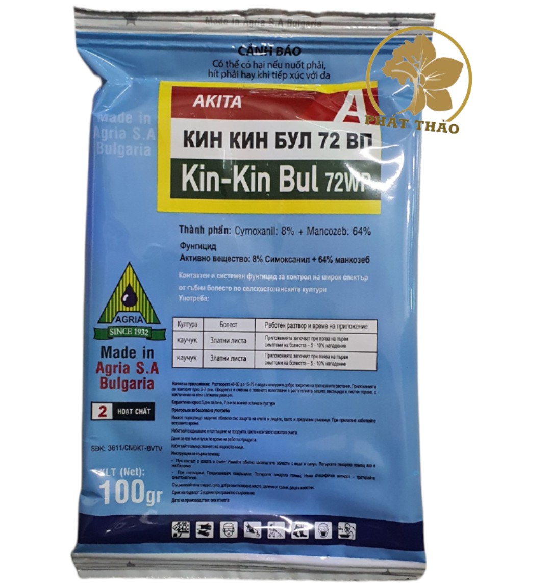 Thuốc trừ nấm kin-kin bul 72wp 100g
