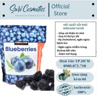 Trái Việt quất sấy Blueberries Kirkland túi 567g Mỹ