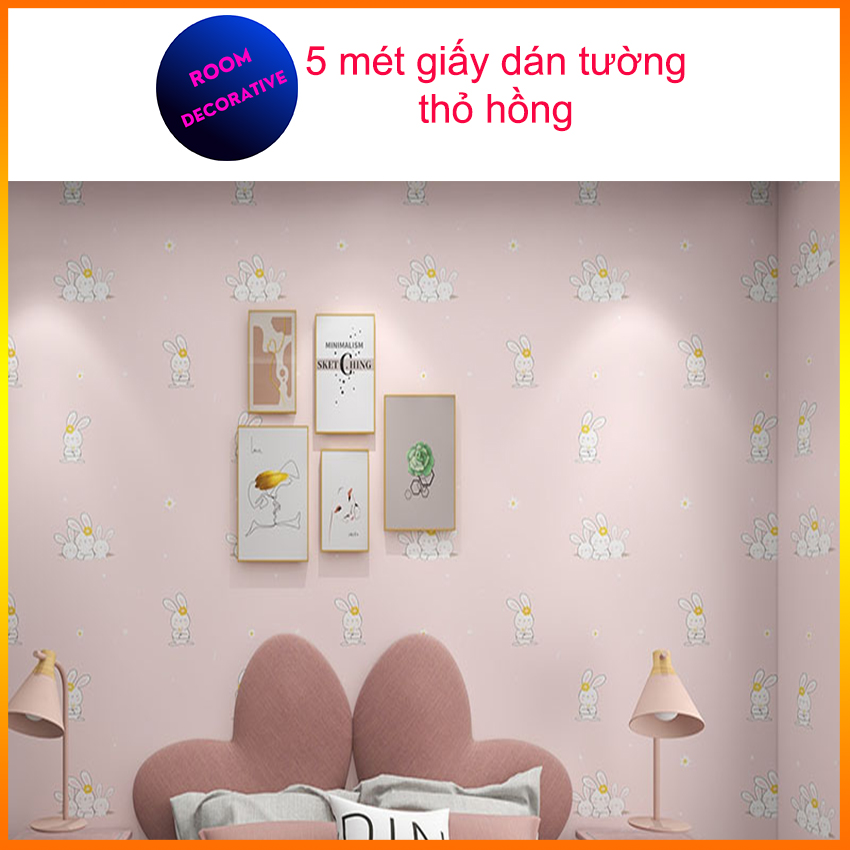 Giấy dán tường con vật cho bé giá bán 5m x 45cm, decal dán tường hoạt hình cho bé có keo sẵn - ROOM DECORATIVE