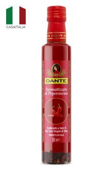 Dầu oliu nguyên chất hương vị ớt - Chilli pepper infused extra virgin olive oil Dante brand olive oil