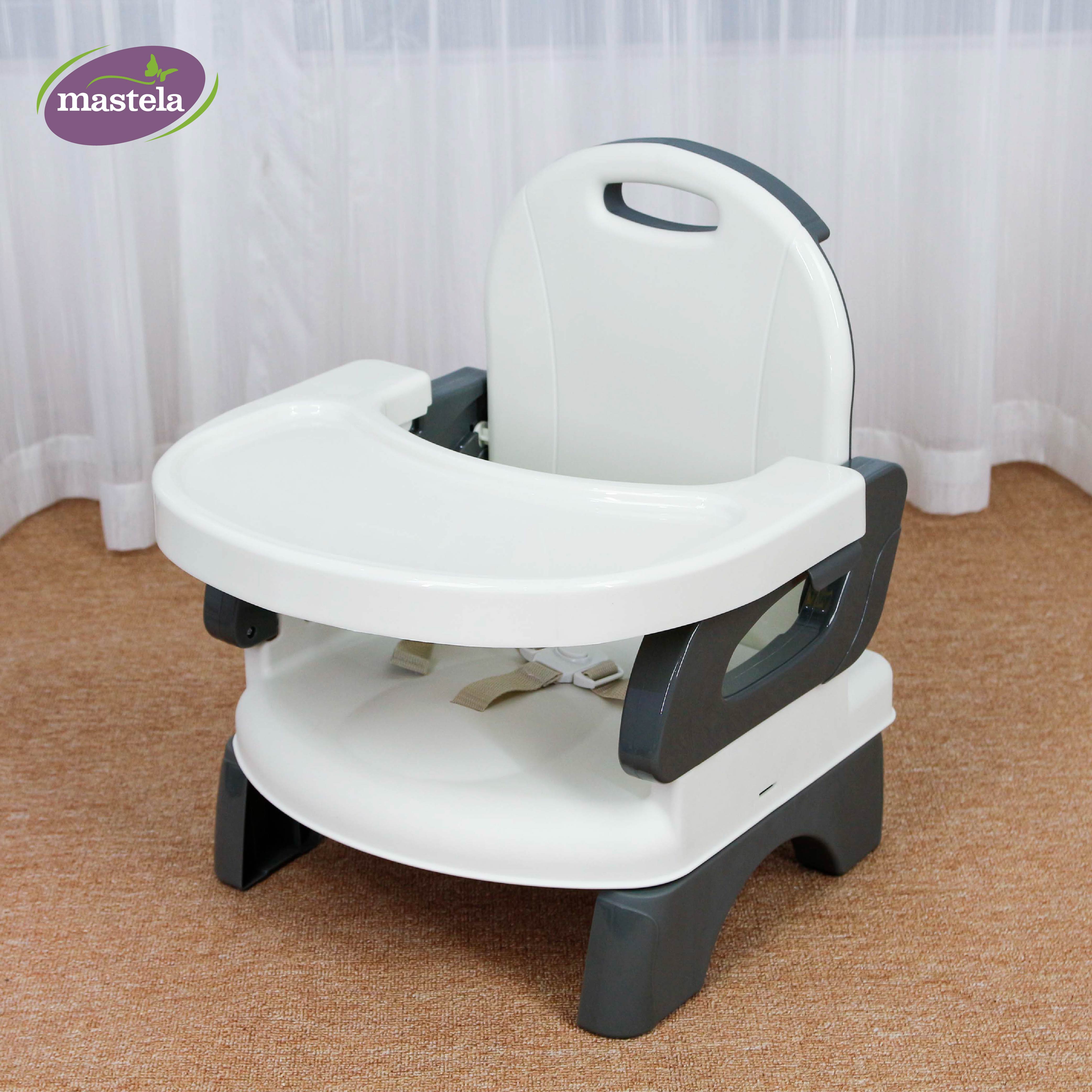 Ghế ăn dặm cho bé Mastela 7331/ 7330 theo chuẩn ATSM Mỹ - Ghế gập gọn cho bé với khay ăn có thể tháo rời dành cho bé từ 6 tháng tuổi phù hợp ăn dăm kiểu nhật BLW
