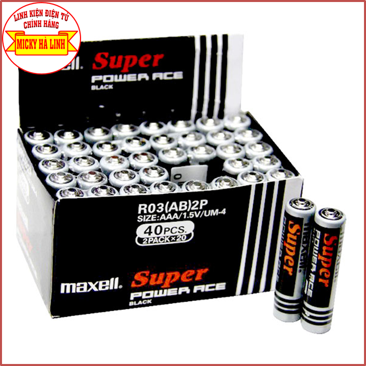 Pin maxell aaa chính hãng, pin tiểu aaa maxell