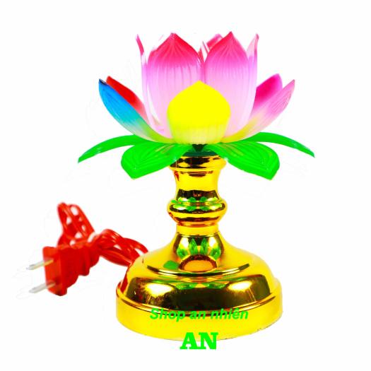 Cặp 2 Đèn thờ hoa sen chất lượng cao, 1 cặp rất đẹp, đèn để ban thờ phật, ông địa - đèn thờ phật đèn bàn thờ đèn thờ cúng