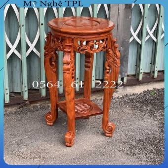 Đôn rồng gỗ hương,kỷ chân rồng cao gỗ hương mặt 30cm cao 40,50,60,70,80cm