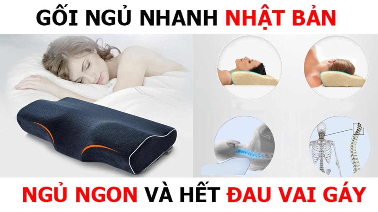 Gối ngủ nhanh- Gối ngủ cao su non đa năng giúp ngủ nhanh hết mất ngủ, phòng chống thoái hóa đốt sống cổ, hết ngáy ngủ - Êm ái, giúp bạn mau chóng có được một giấc ngủ sâu.