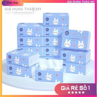 GIẤY ĂN THỎ, GIẤY ĂN RÚT CAO CẤP NỘI ĐỊA TRUNG MÀU TRẮNG 2 LỚP