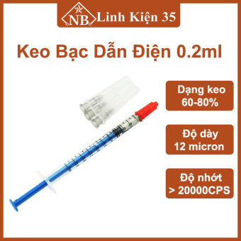 Keo bạc dẫn điện 0.2ml chống ẩm, chống mài mòn, dẫn điện tốt