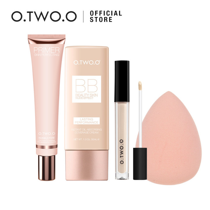 Gambar O.TWO.O Makeup Kit Beauty Set Face Makeup Primer + BB Cream + Concealer