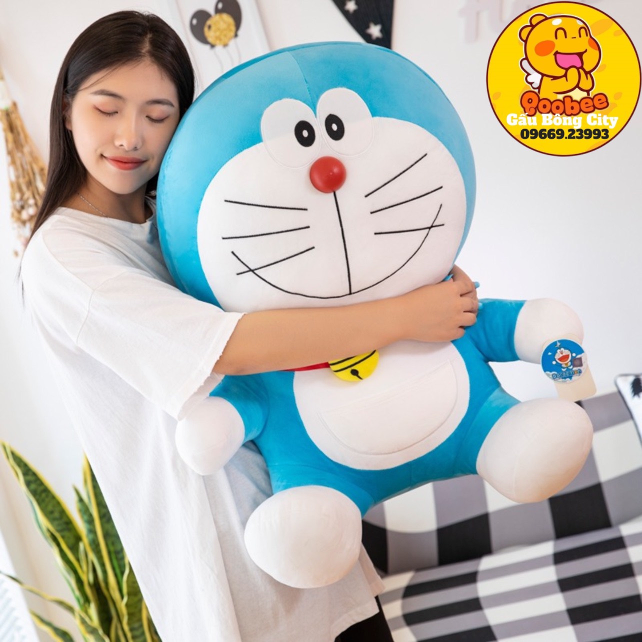 Gấu Bông Mèo Doraemon Doremon Đô Rê mon - Mèo Nhồi Bông Cao Cấp Gấu Bông City