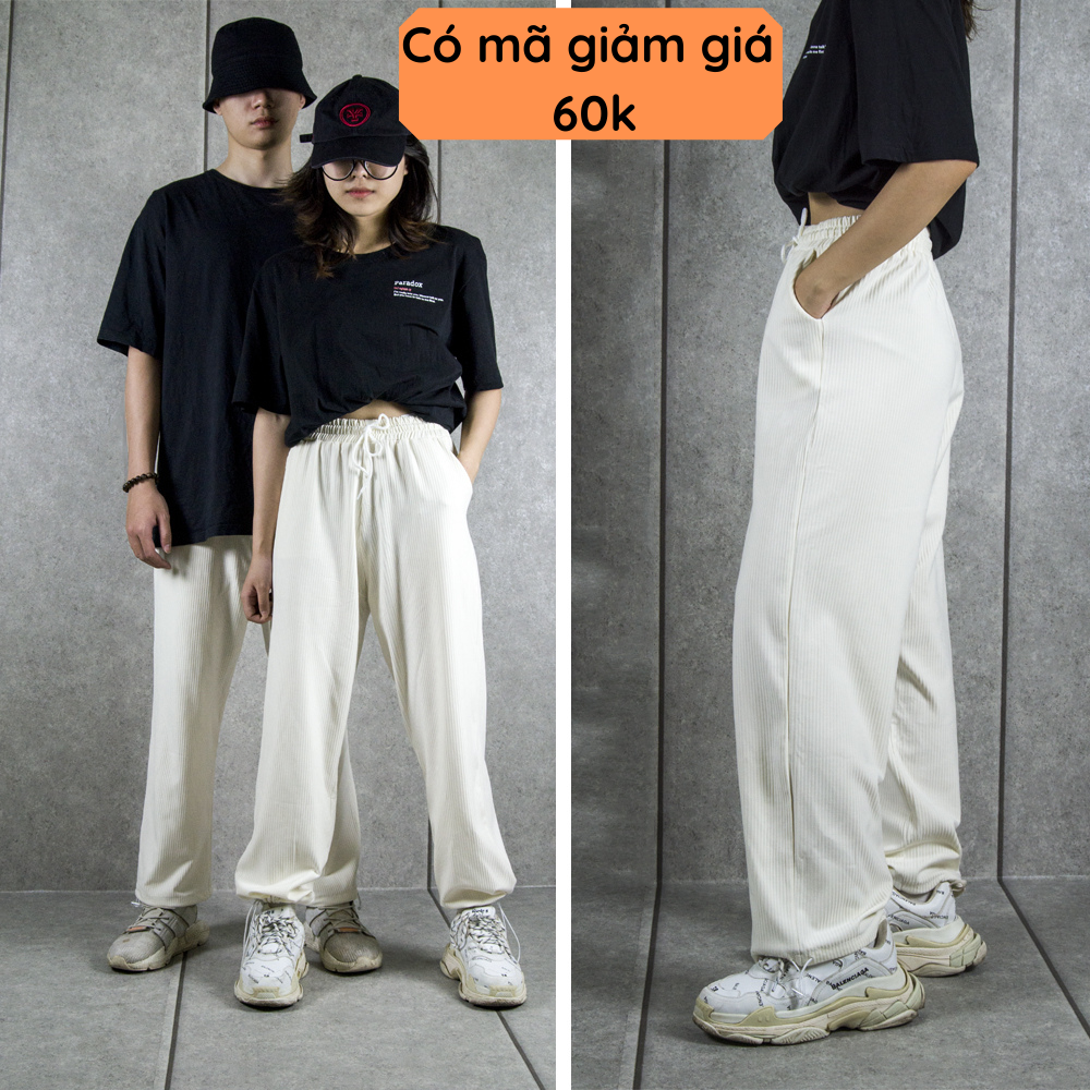 Quần Jogger Đa Năng Nam Nữ Nỉ Tăm 2 Trong 1 Ống Rộng Unisex Có Dây Rút Bo Ống Hoặc Để Suông Phong Cách Basic J4U - quần jogger nam nữ, quần jogger big size, quần jogger túi hộp, quần jpgger Ống Suông, quần jogger dây rút