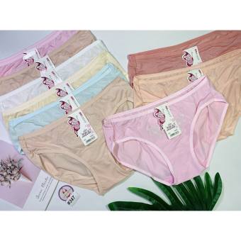 Bộ 10 quần lót nữ thun lạnh thoáng mát size lớn 60=>75kg