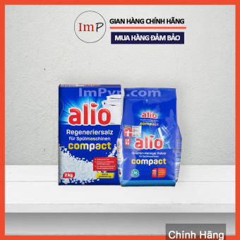 Combo Bột rửa bát Alio và muối làm mềm nước Alio