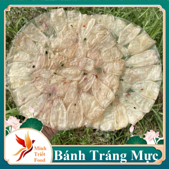 1KG Bánh Tráng Mực Trắng Đẹp Giòn Rụm Răng Rắc- VỰA KHÔ MINH TRIẾT