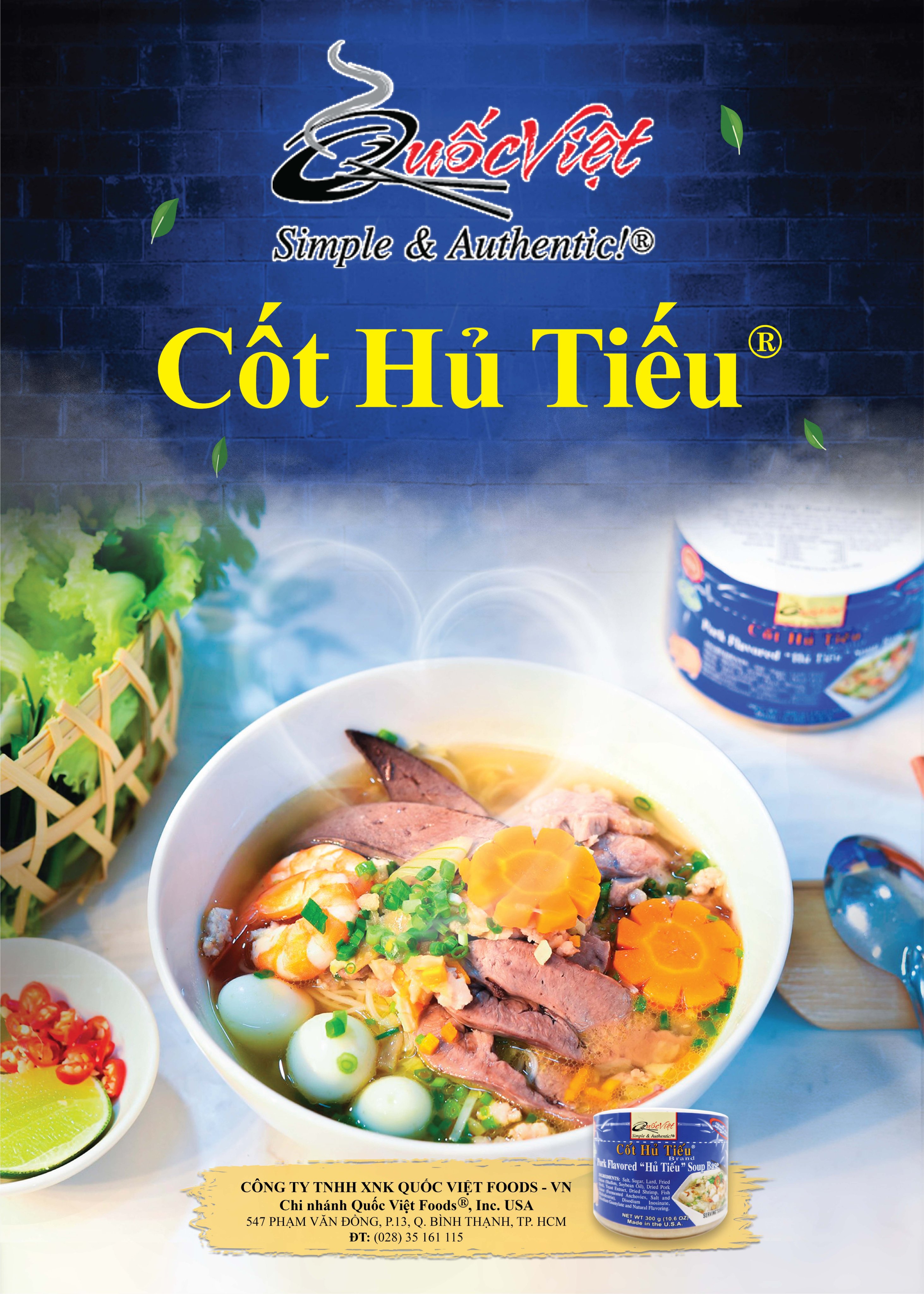 Nước dùng cô đặc nấu hủ tiếu - cốt hủ tiếu