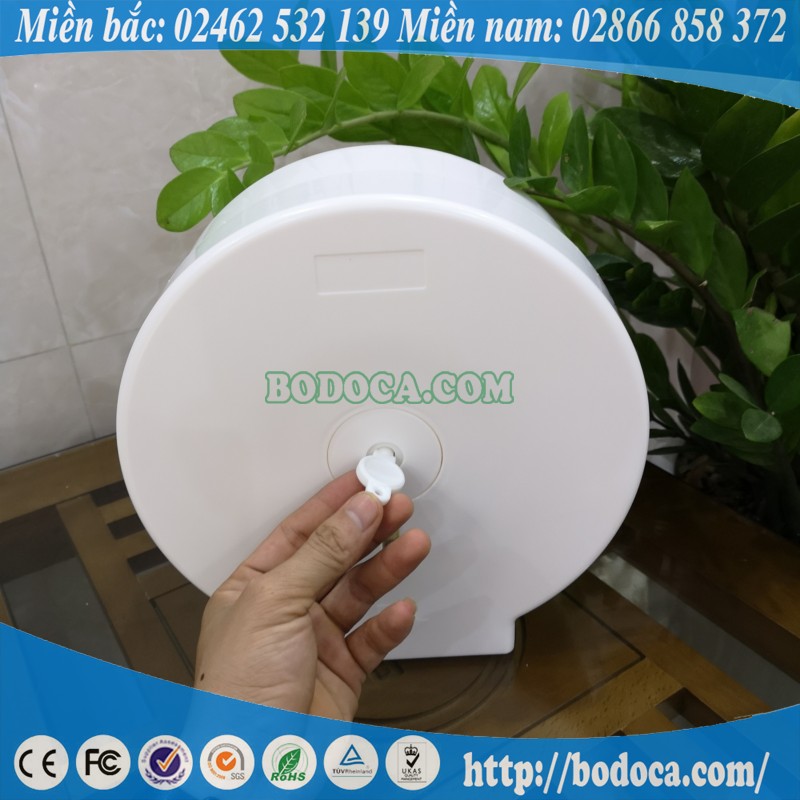 Hộp giấy vệ sinh cuộn tròn lớn 750g af10522 bodoca