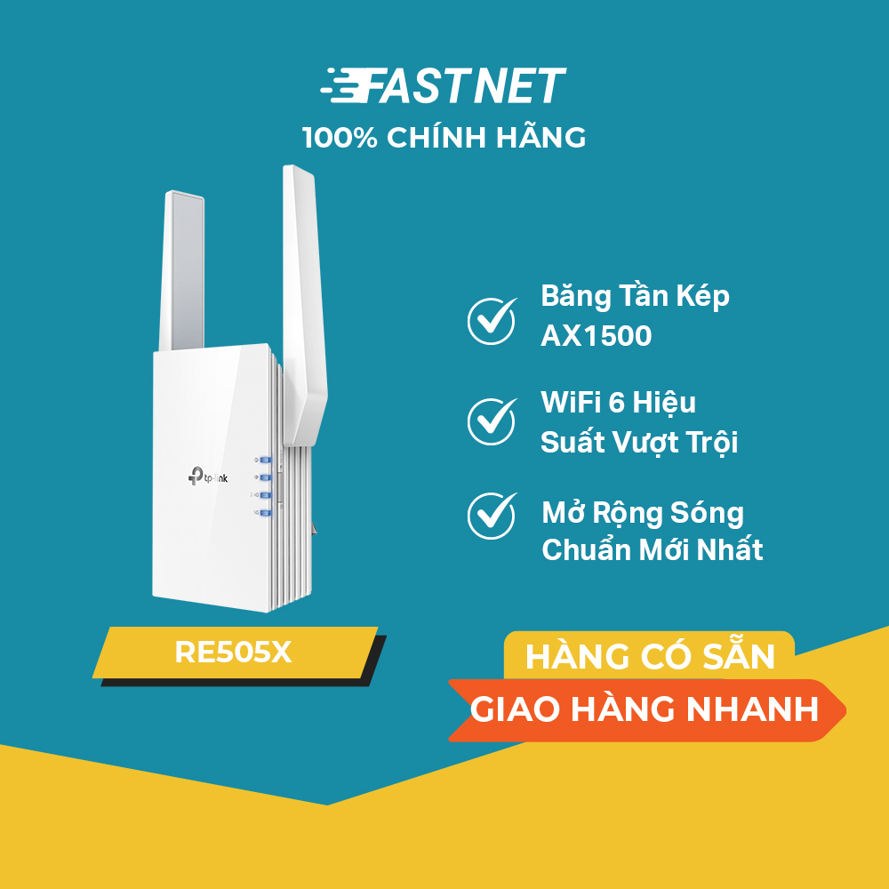Bộ mở rộng sóng wifi tp-link re505x chuẩn ax1500