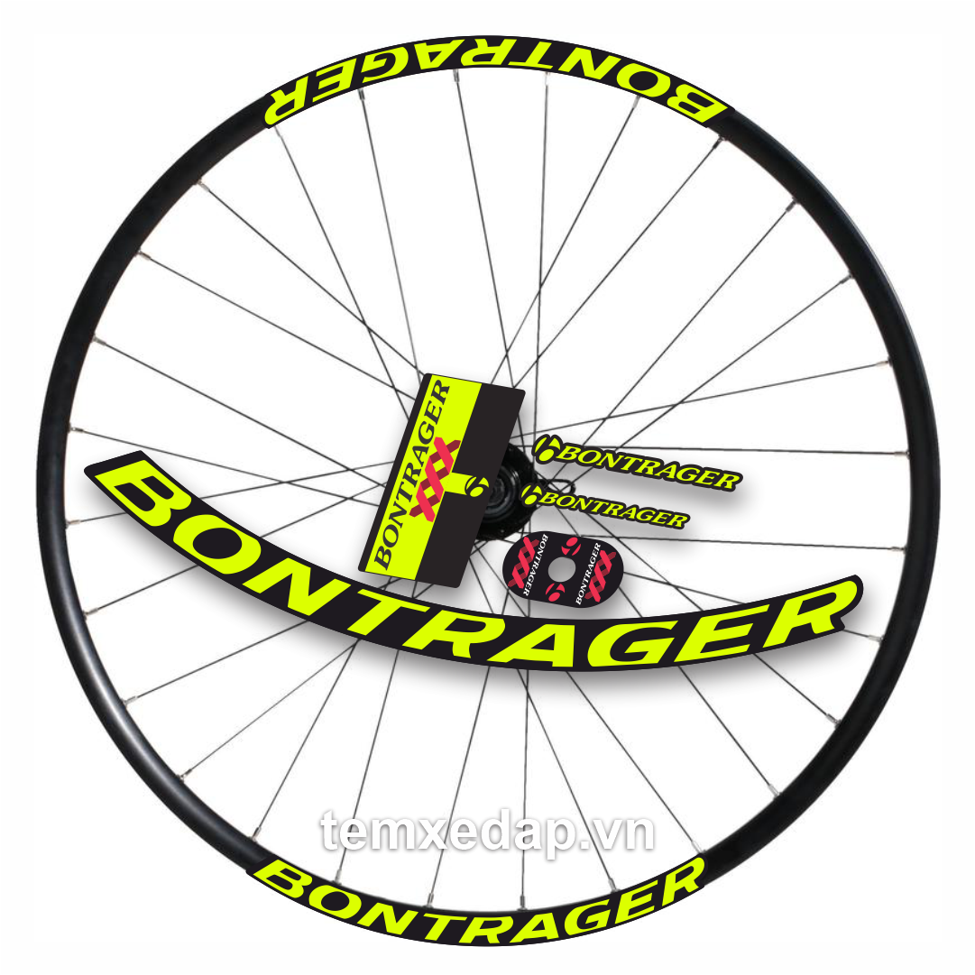 Tem decal dán vành niềng bánh xe đạp địa hình BONTRAGER 26"/27.5"/29" | Temxedap.vn