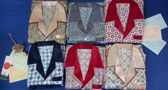 Đồ Bộ Pijama Phi Bóng Thêu Túi Tay Dài Quần Dài Có Bigsize