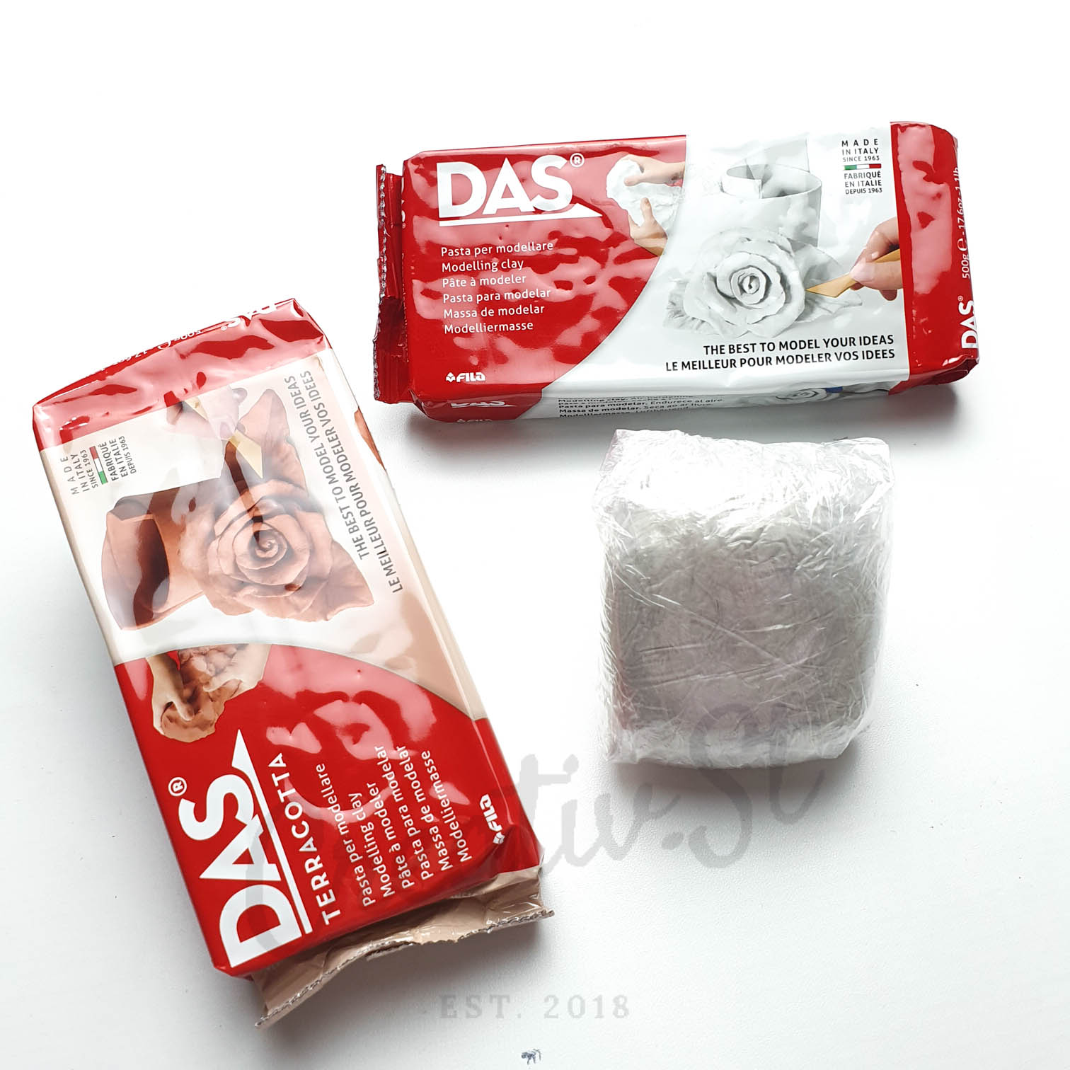 DAS Modelling Clay 200 gr Tanah Liat Air Dry Repack