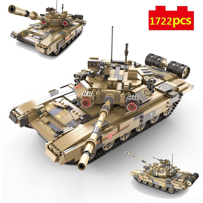 Bộ đồ chơi lắp ráp mô hình xe tănk cada C61003 T-90 ARMY TANK