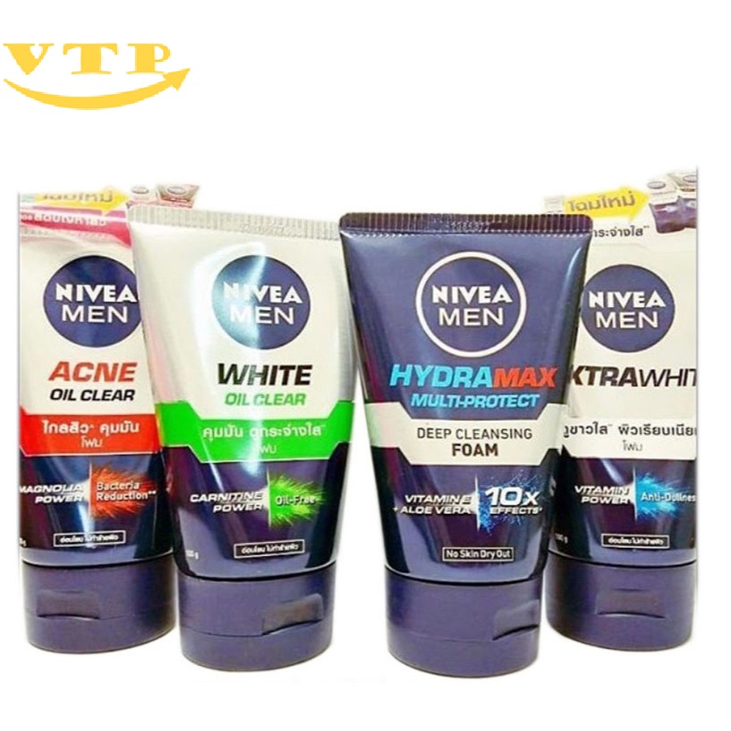 Sữa rửa mặt nam nivea men 100ml thái lan