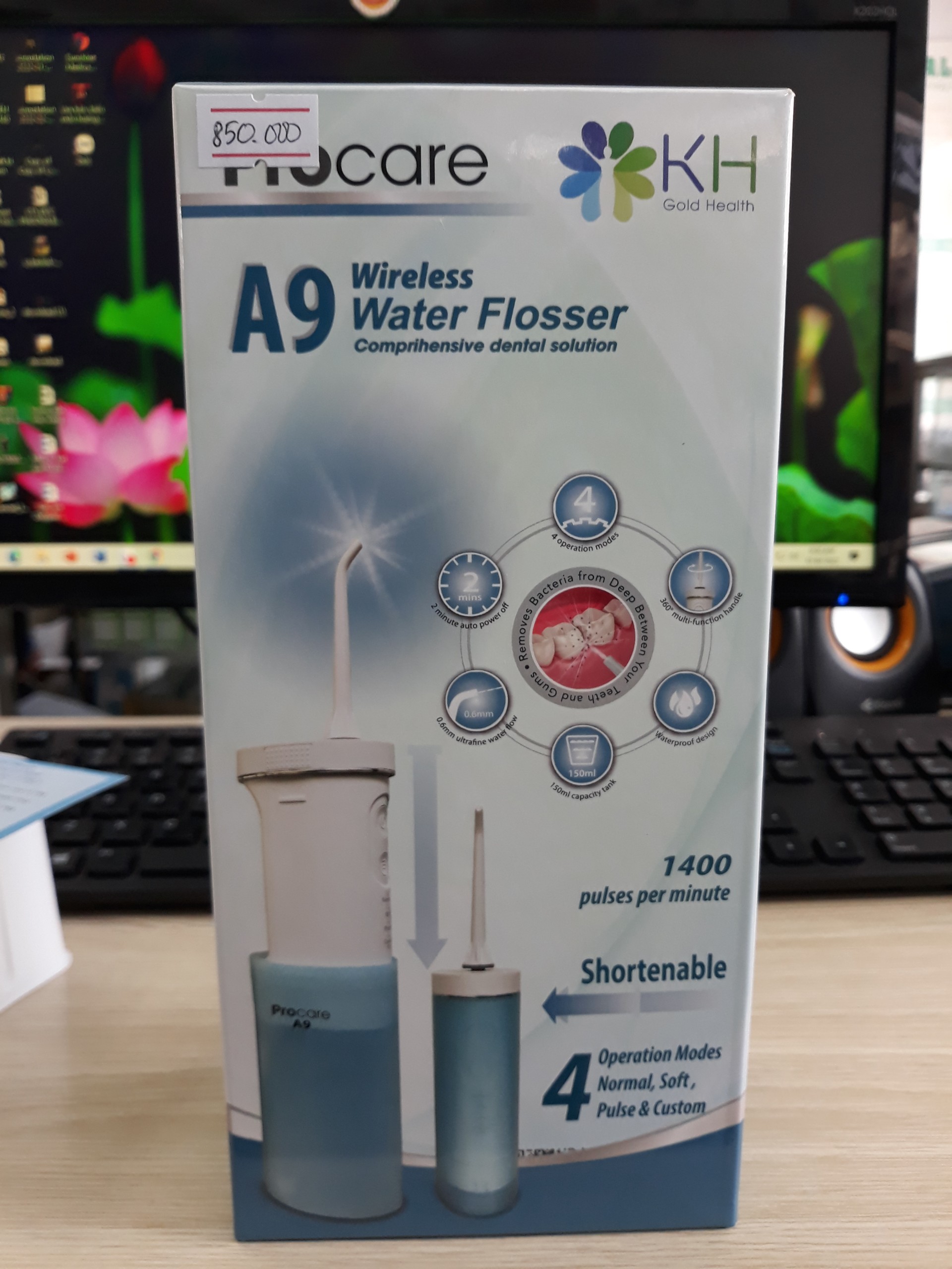 Máy tăm nước mini pin sạc procare a9