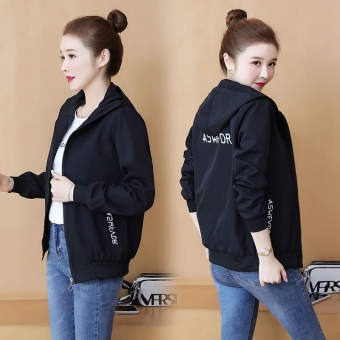 Baseball Jacket for Women 2022 Early Autumn New Hooded Cardigan Sports Jacket Korean Style Loose Plus Size 4XL Small Fragrance Thin Coat for Women