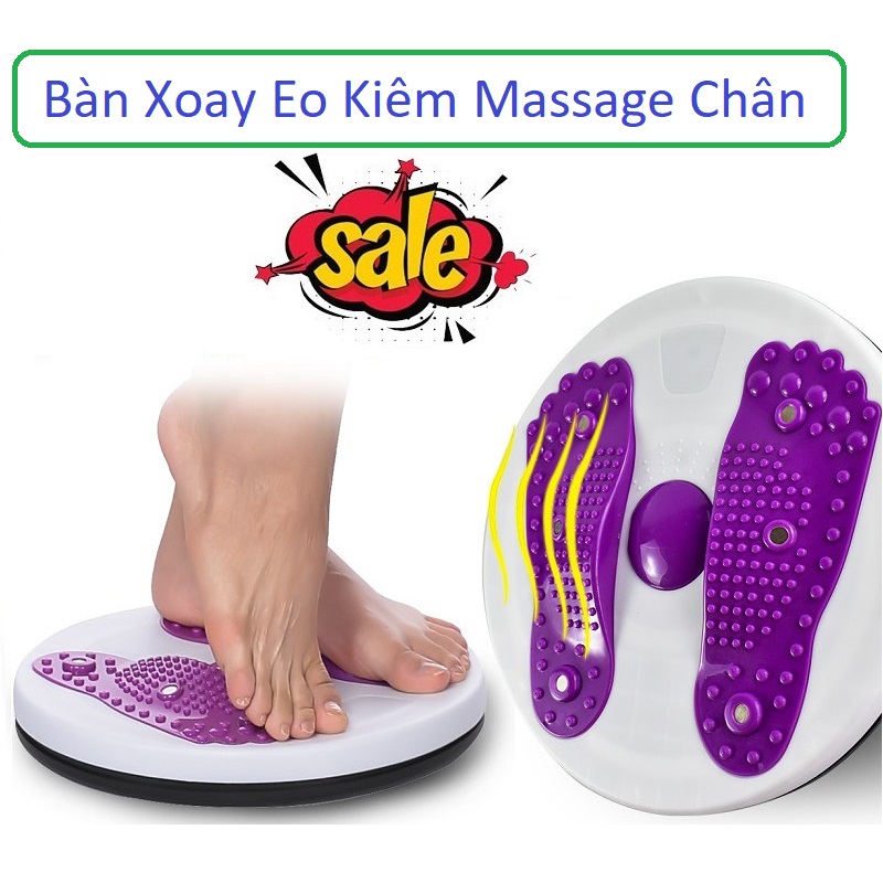 Đĩa xoay eo tập thể dục xoay 360 độ, bàn xoay eo có hạt massge bàn chân giúp giảm lượng mỡ, cơ bụng săn chắc, dụng cụ tập tại nhà gọn nhẹ siêu bền.