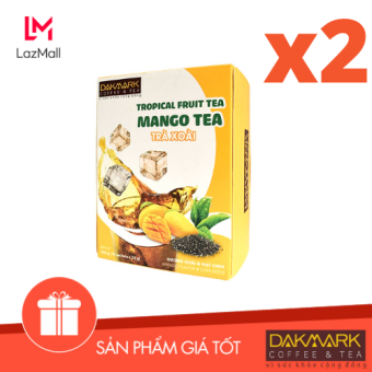 Combo 2 Hộp Trà trái cây vị Xoài DakMark - Hạt chia