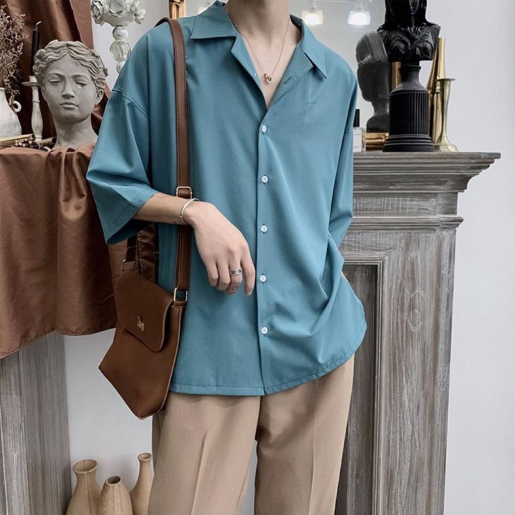Set áo sơ mi tay ngắn cổ vest