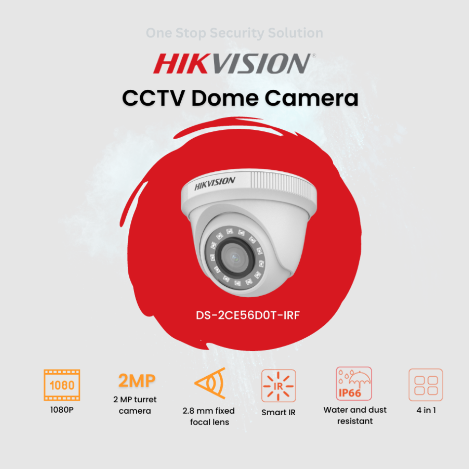 hikvision 1 mp dome camera