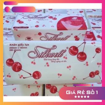 Combo 3 gói giấy lụa Silkwell ( 280 tờ/1 gói ) . Khăn giấy lụa cao cấp .