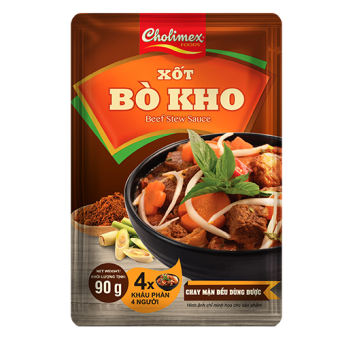Xốt Bò Kho Cholimex gói 90g đậm vị
