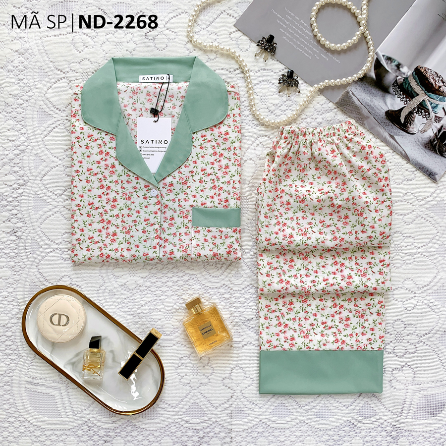 Pijama Tay ngắn quần dài - Tigon Mint