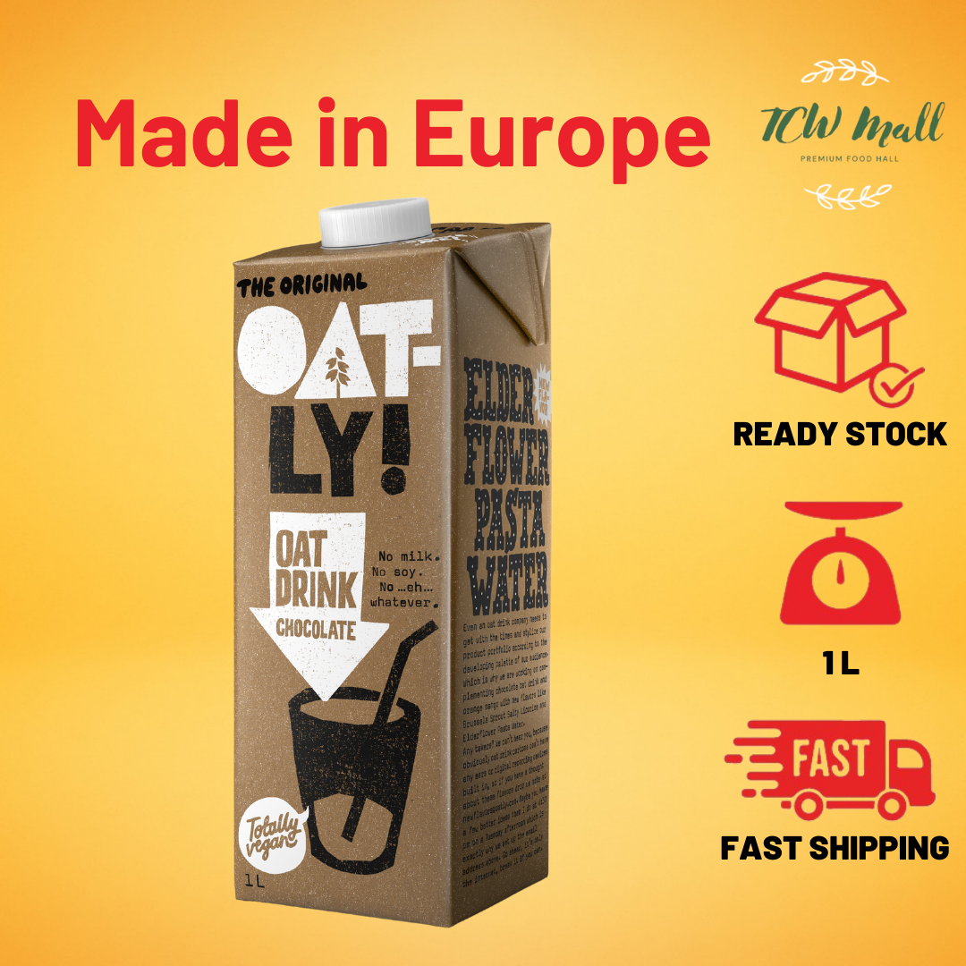 OATLY CHOCHOLATE OAT DRINK 1L (100% VEGAN) (IMPORTED FROM SWEDEN) - Single Pack