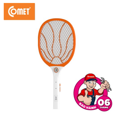 Vợt muỗi cao cấp Comet CP043, có đèn pin, dây cắm sạc điện, bảo hành 1 đổi 1 trong 06 tháng