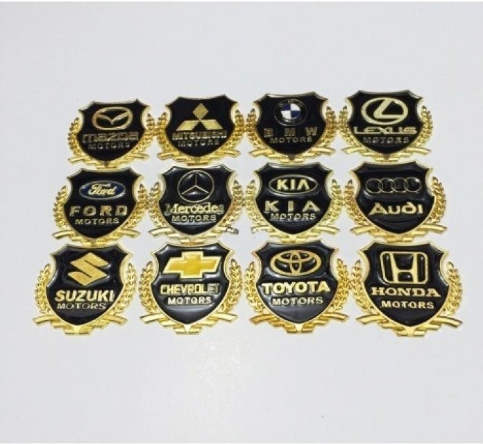 Logo bông lúa theo hãng xe dán trang trí ô tô, xe máy - logo bông lúa trang trí xe hơi