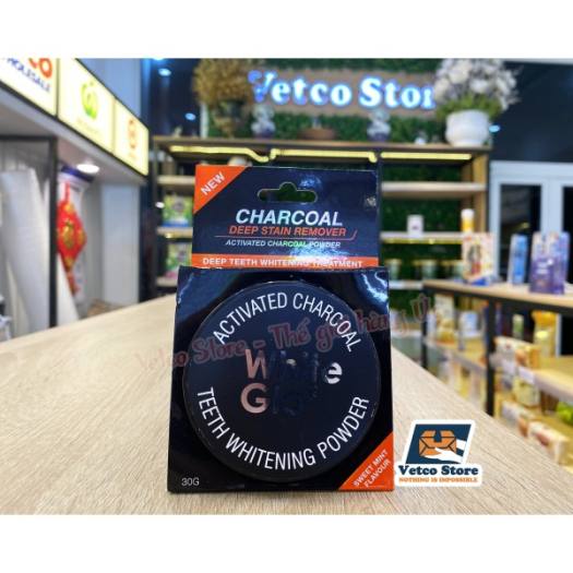 BỘT LÀM TRẮNG RĂNG THAN HOẠT TÍNH WHITE GLO 30G